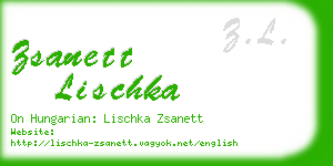 zsanett lischka business card